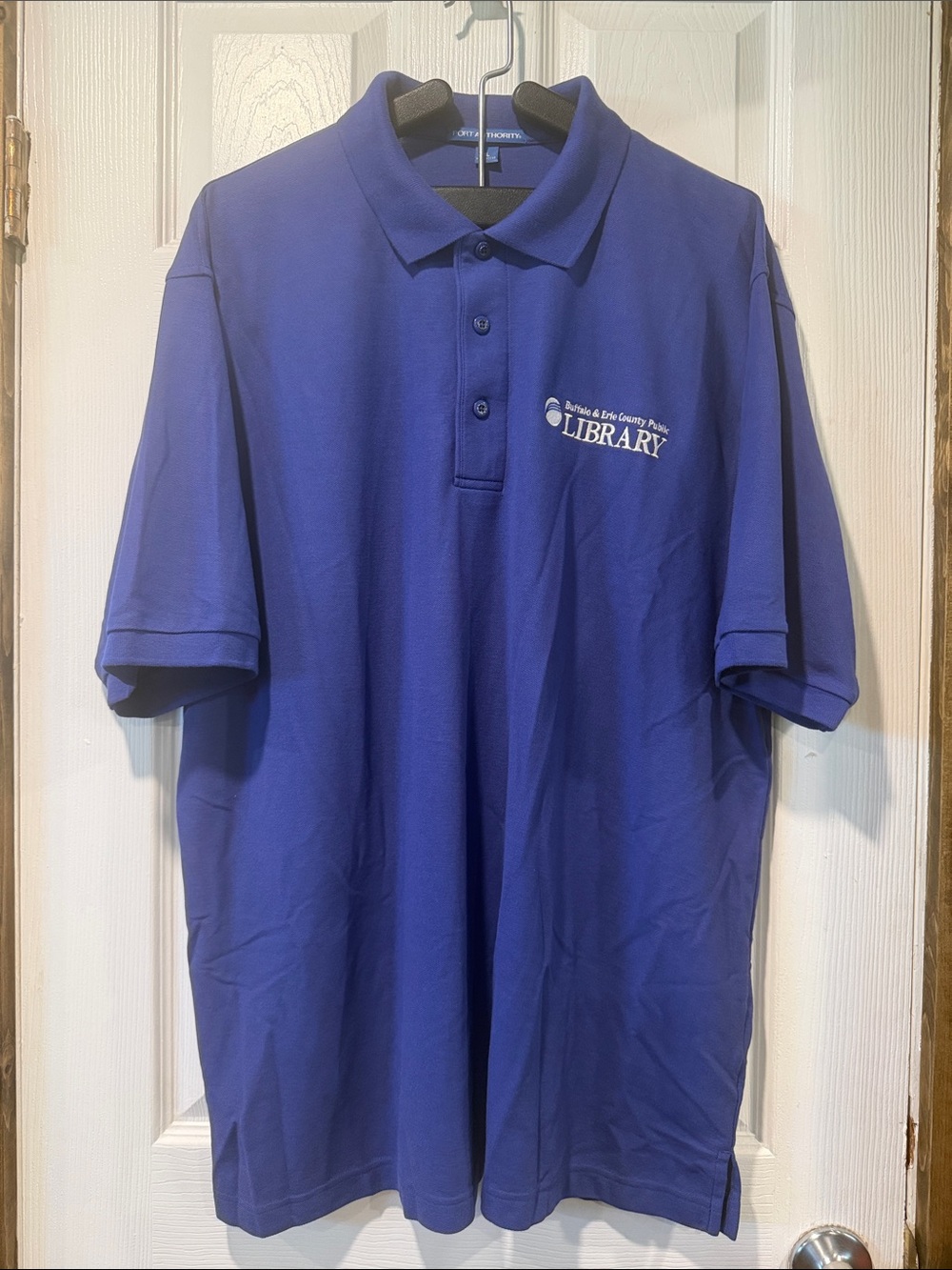 Port Authority Men's Polo Shirt - Royal Blue with Library Logo